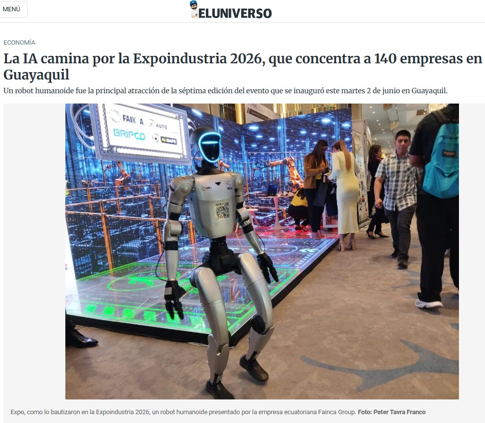 AI SAFE y AI SAFE Academy llegan a Ecuador en Expoindustria 2026 junto a Fainca Group AI SAFE y AI SAFE Academy llegan a Ecuador en Expoindustria 2026 junto a Fainca Group